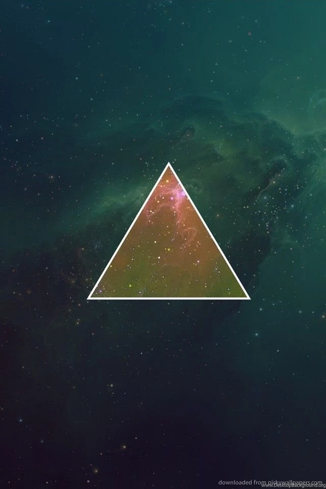Download Space Triangle Wallpapers For iPhone 4