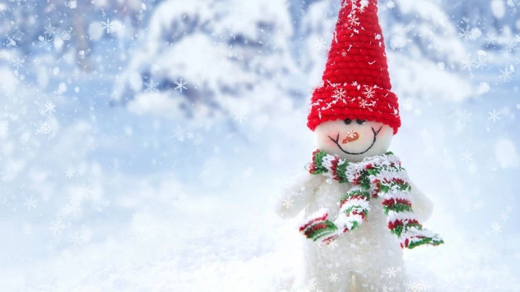 Christmas Snowman 1366x768 Wallpapers Wallpapers Style