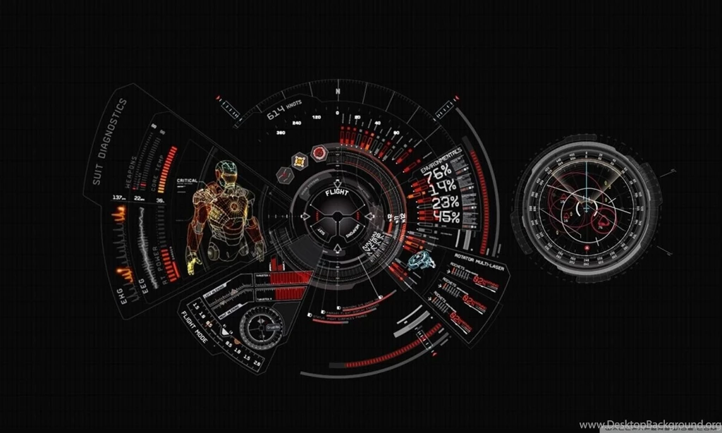 Iron Man Suit Diagnostic HD Desktop Wallpapers : Widescreen : High ...
