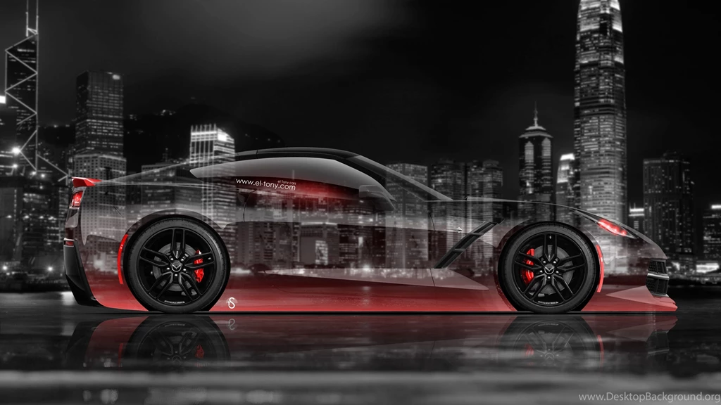 4K Chevrolet Corvette C7 Side Crystal City Car 2015 « El Tony