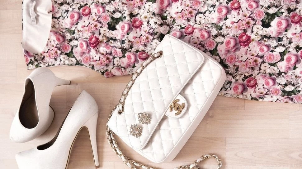 Flowers, Roses, Clothing, Bag, Chanel, White, Dress, Shoes HD ...
