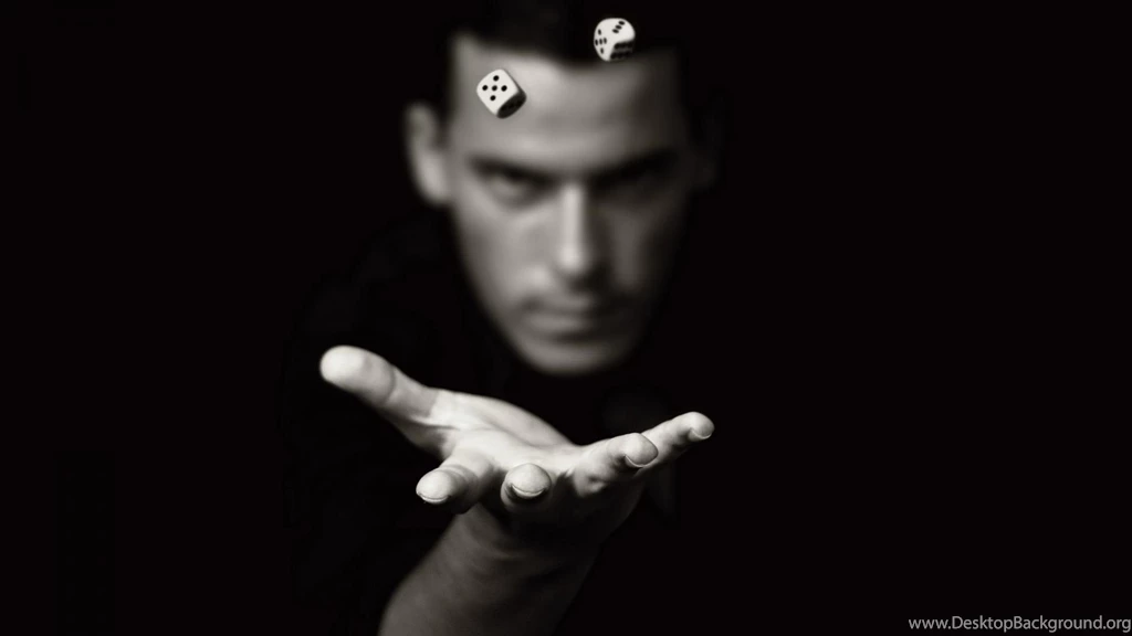 Dice Men Objects Black Backgrounds Wallpapers