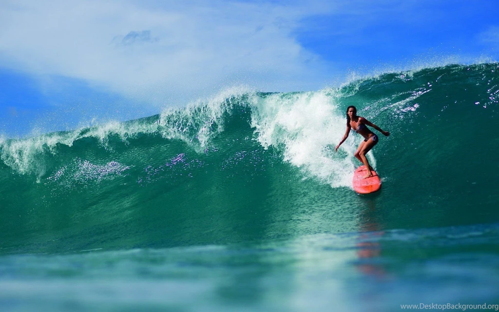 Women Surfing Sea Wallpapers