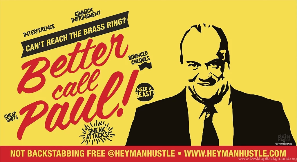 Paul Heyman Artwork I Made. (Better Call Saul Parody) : SquaredCircle