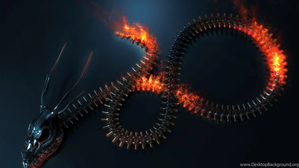 Carbon Dragon Metal Fire Abstract Artwork 3D HD Wallpapers ...