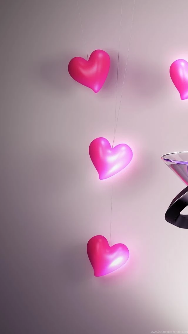 Heart Love Vector Wide iPhone 5s Wallpapers Download