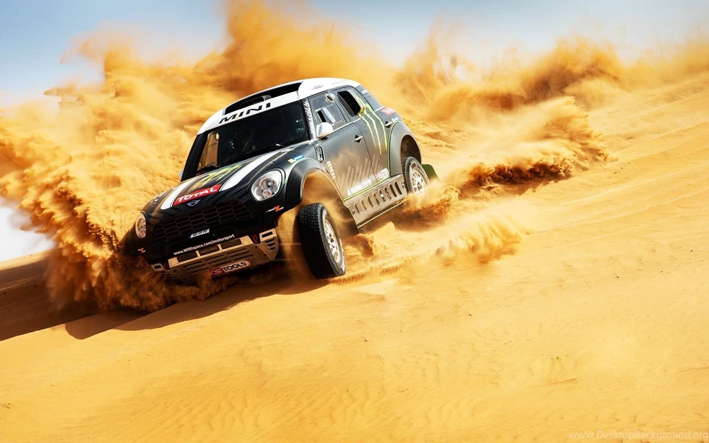 Mini Side View In The 2014 Dakar Rally Wallpapers 26510