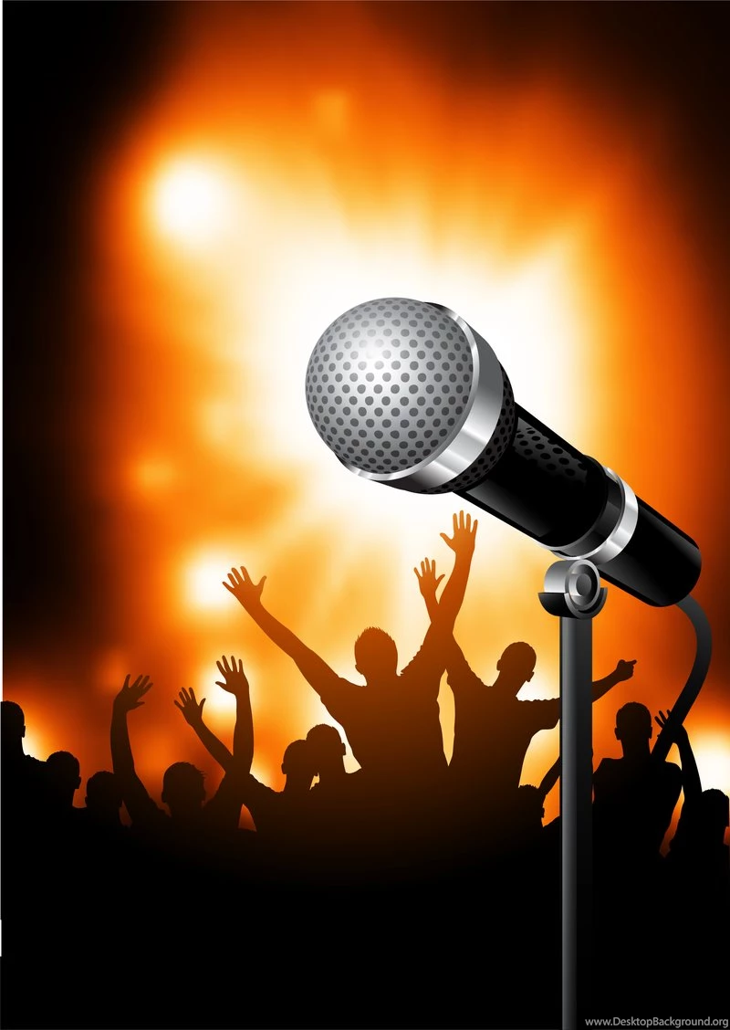 Microphone Bright Backgrounds Free Vector Download