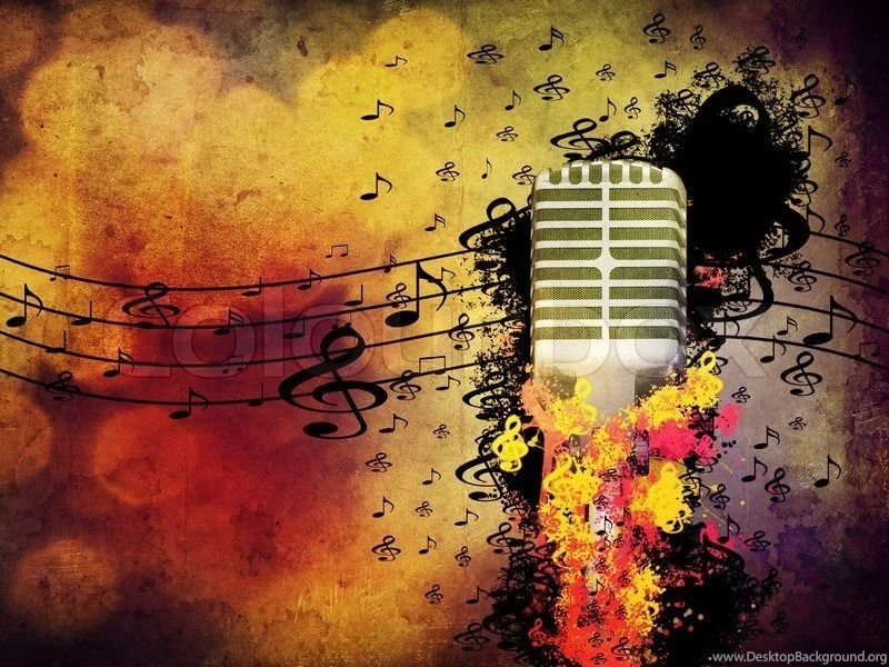 Abstract Illustration Of 3d Microphone On Grunge Backgrounds ...
