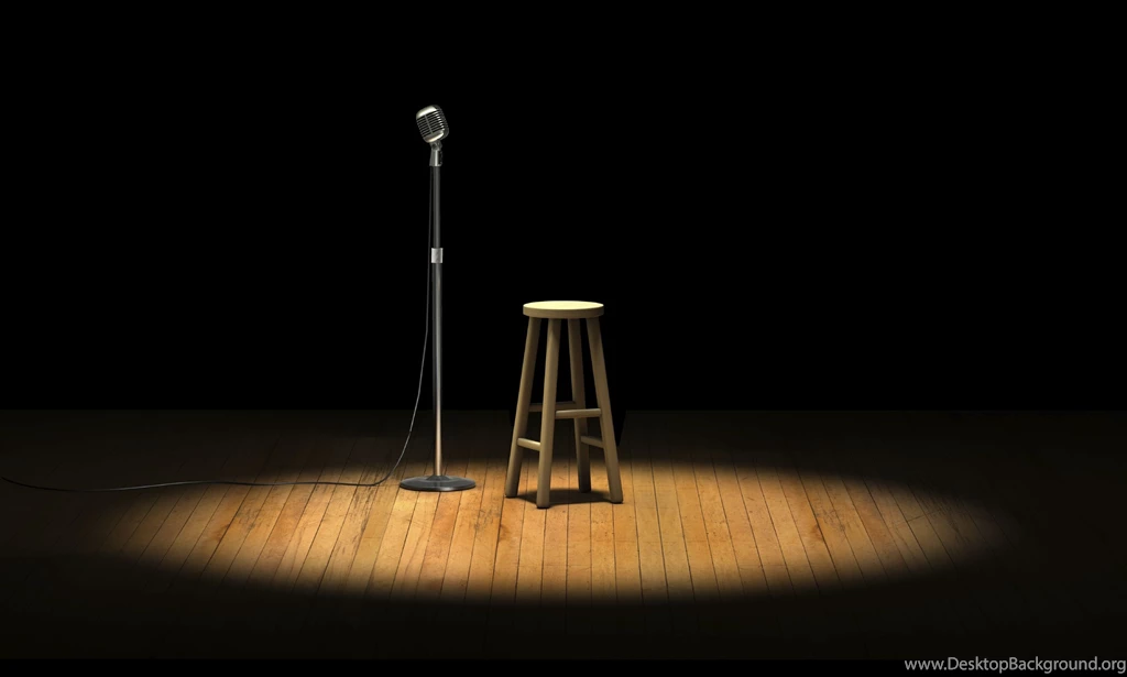 Microphone Stand Spotlight Wallpaper.