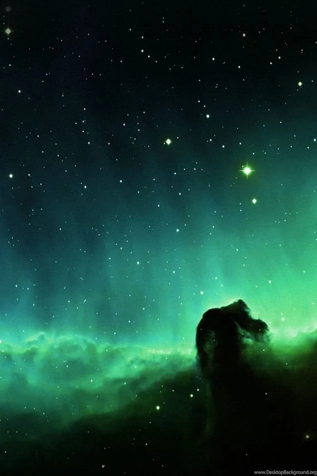 Horse Head Blue Nebula Sky Space Stars iPhone 4s Wallpapers ...
