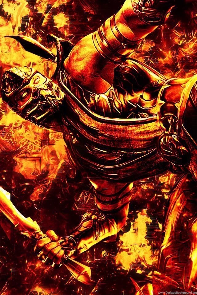 Gallery For   Mortal Kombat Scorpion Iphone Wallpapers