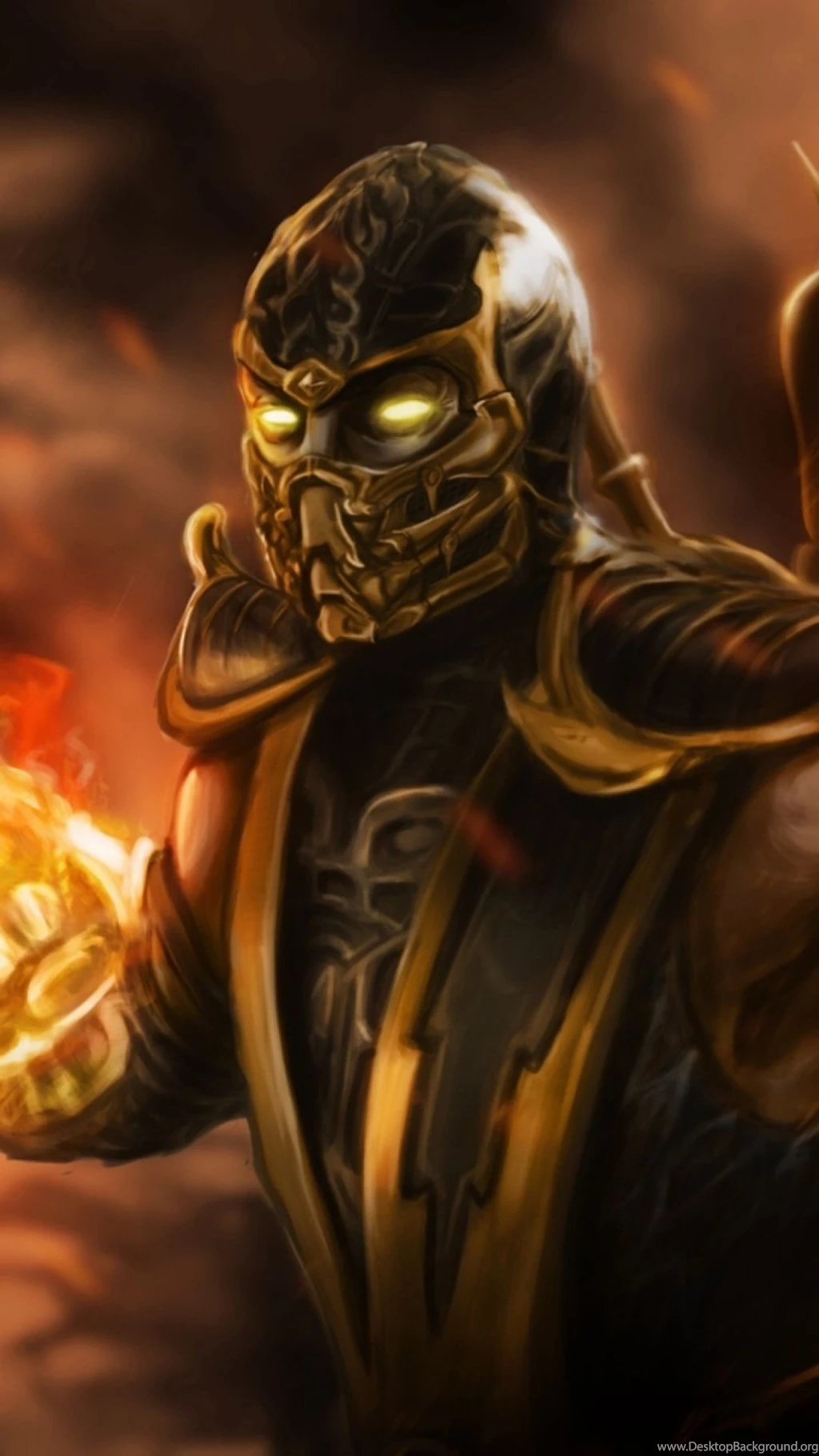 Download Wallpapers 1080x1920 Mortal Kombat, Scorpion, Ninja, Art ...