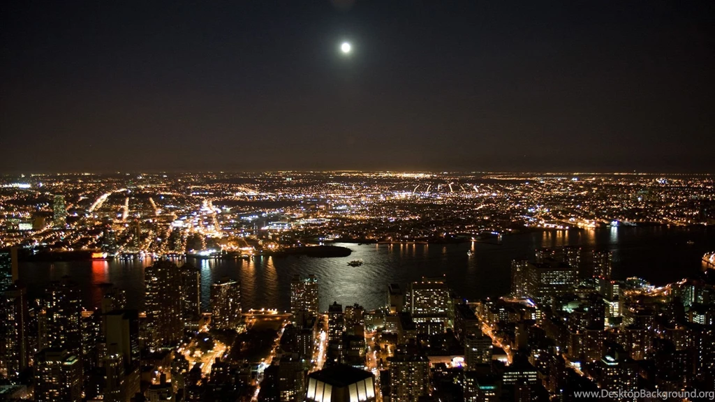 New York At Night Wallpapers Desktop