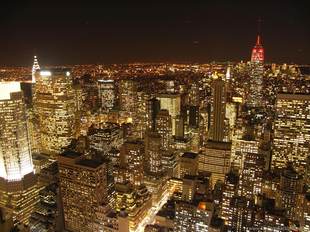 Buildings Light New York Night HD Wallpapers