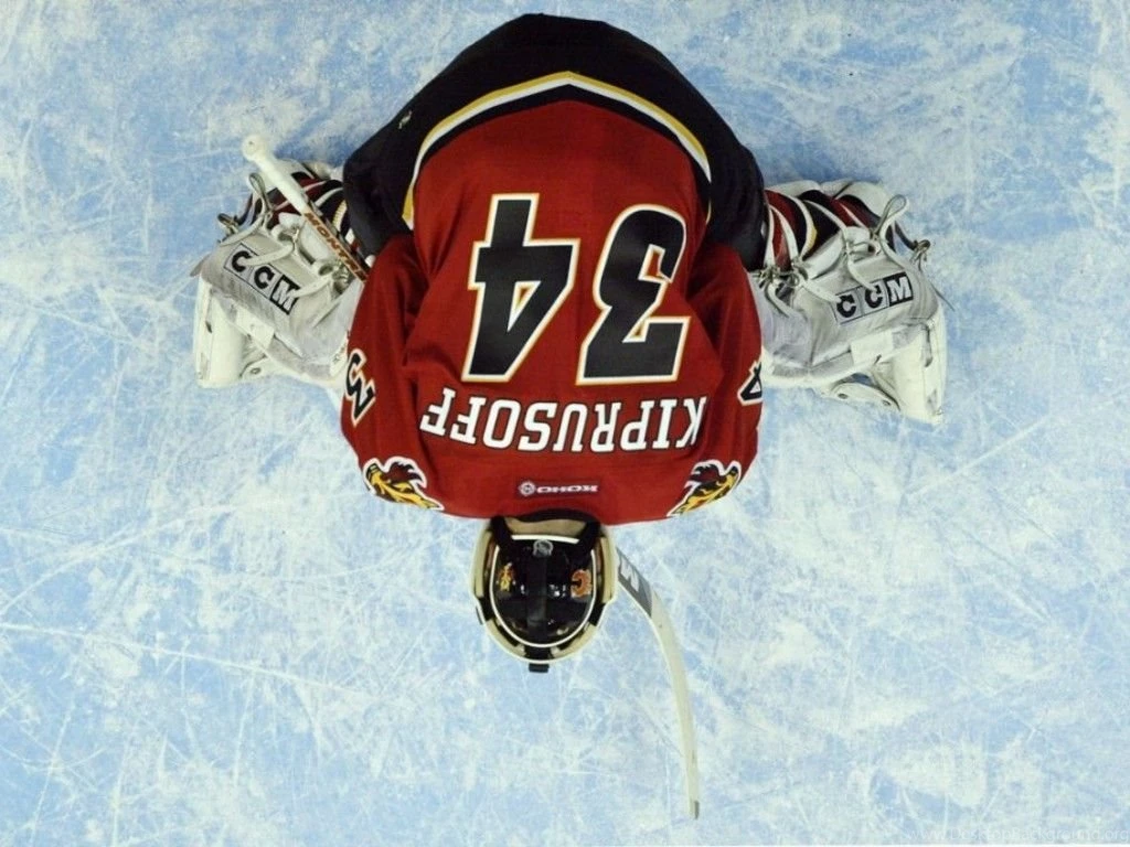 ICE HOCKEY PLAYER FROM TOP WALLPAPER (
