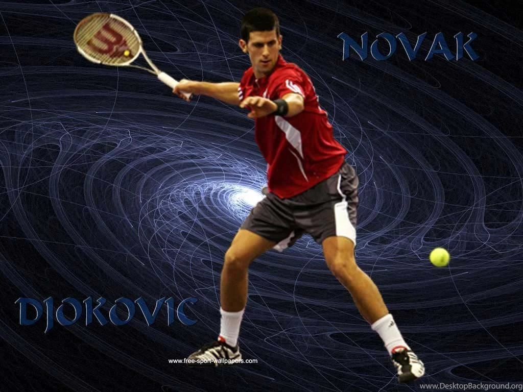 DJOKOVIC NOVAK IN BLUE WALLPAPER   (
