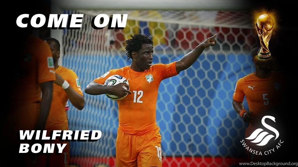 Swansea City's Wallpapers Wednesday Ivory Coast Striker Wilfried Bony