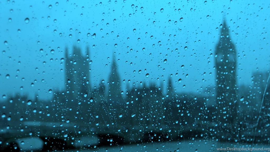 Window Glass Drops Rain Bokeh Wallpapers