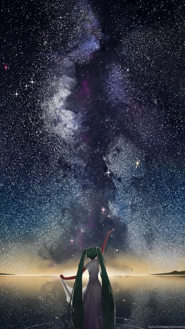 Starry Sky Vocaloid Anime Iphone Wallpapers Mobile9 Desktop Background