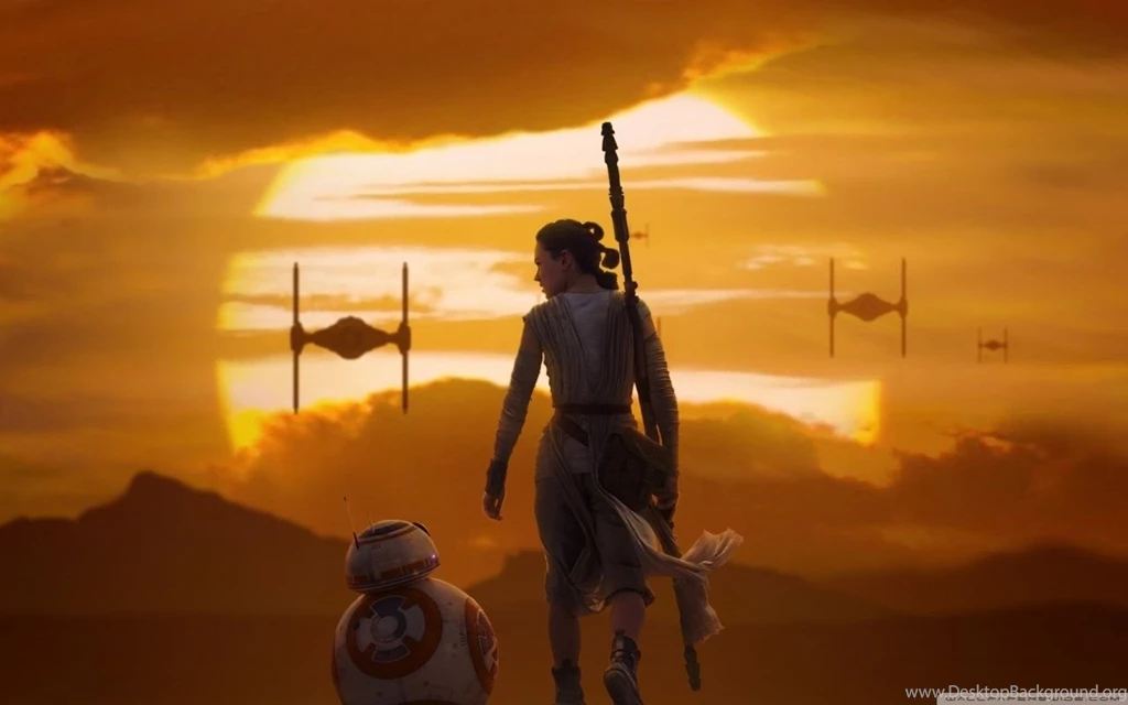 Rey BB 8 Star Wars The Force Awakens HD Desktop Wallpapers ...
