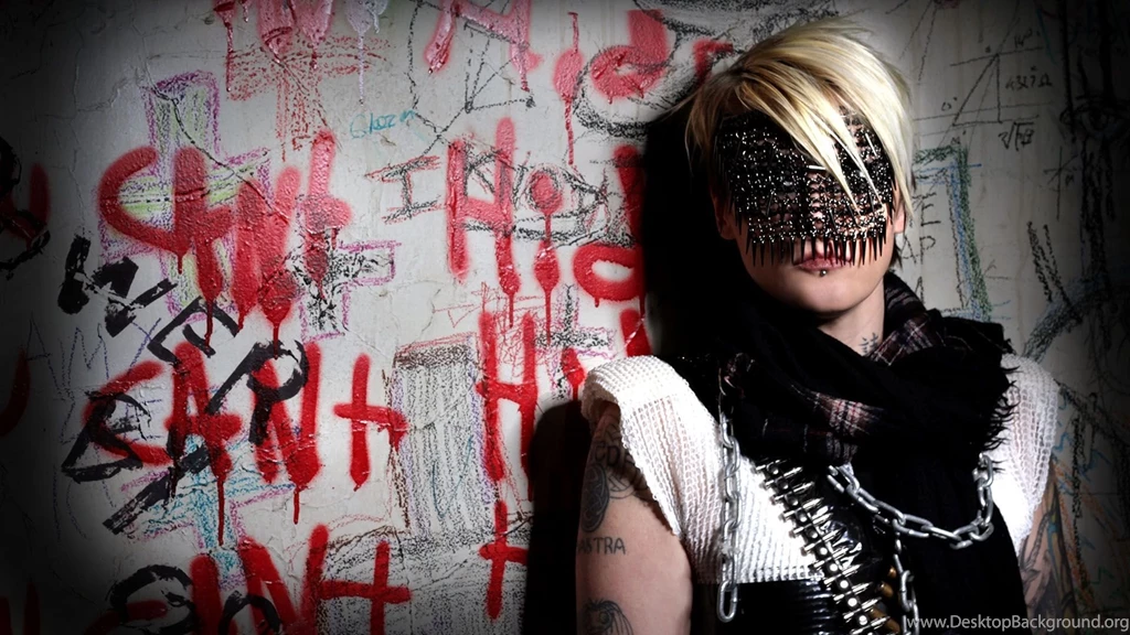Download Wallpapers 1920x1080 Otep, Girl, Blonde, Wall, Tattoo Full ...
