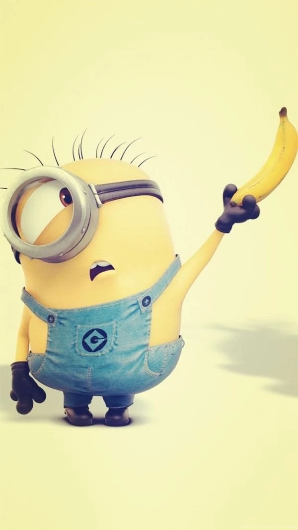 Despicable Me Inspired Yellow Minion And Banana Iphone 6 Wallpapers ...