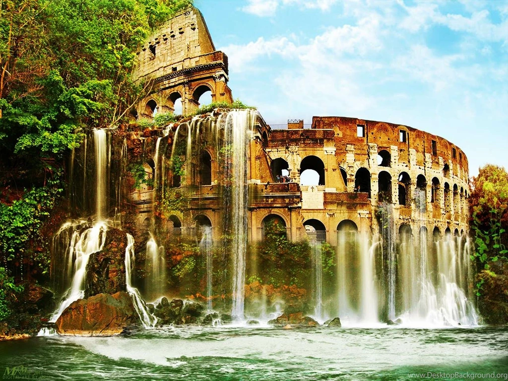Colosseum Beautifull Evening Scene Photo And Wallpapers