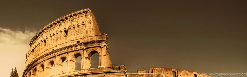 Download Wallpapers 3840x1200 Colosseum, Rome, Italy, Architecture ...