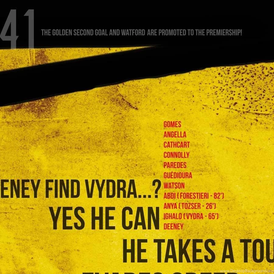 Vydra' Watford F.c. Football Print By Goalhangers ...