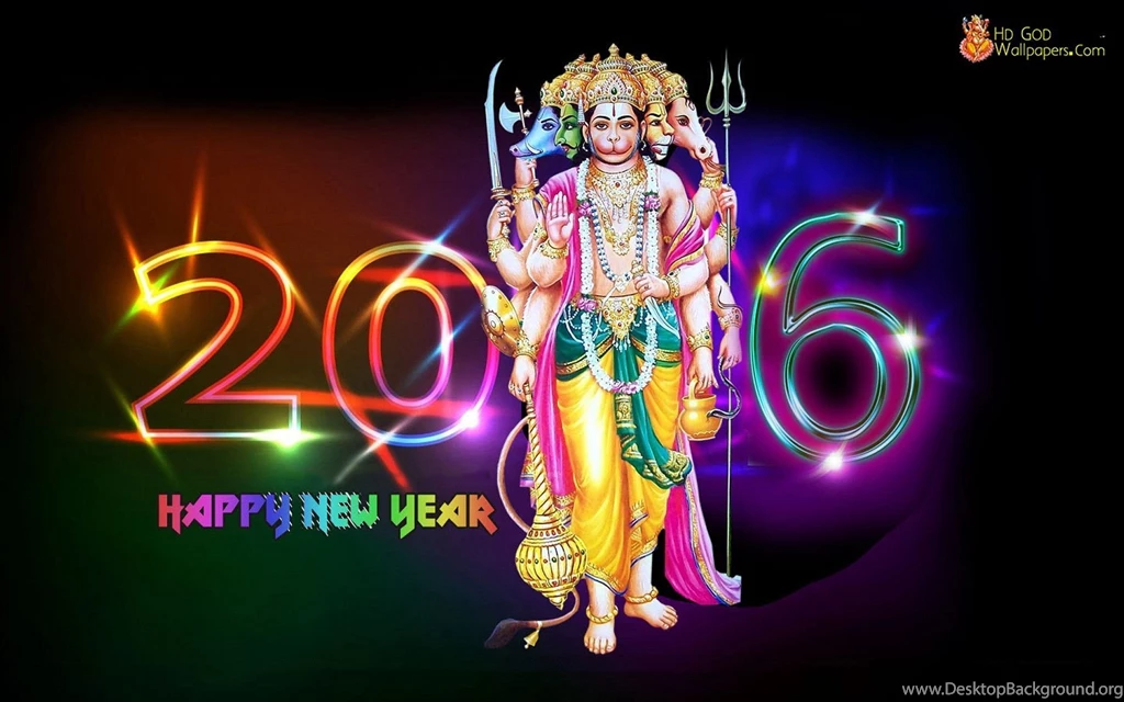 3D Happy New Year 2016 Wallpapers Download HD Hindu God ...