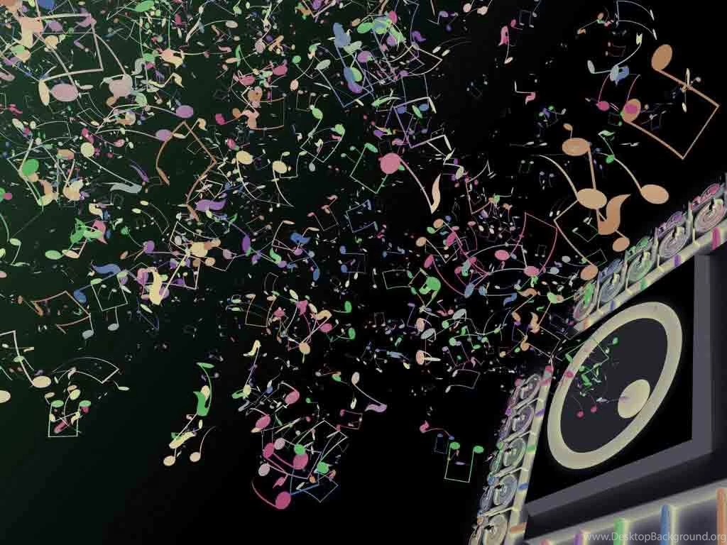 Desktop Wallpapers · Gallery · 3D Art · Music Abstraction