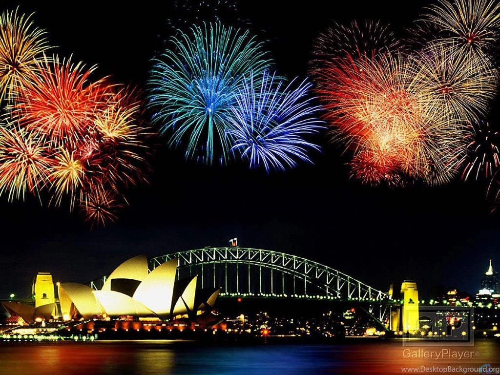 Wallpapers Night, Black, Bridge, Firework, Sydney, Opera, Australia ...
