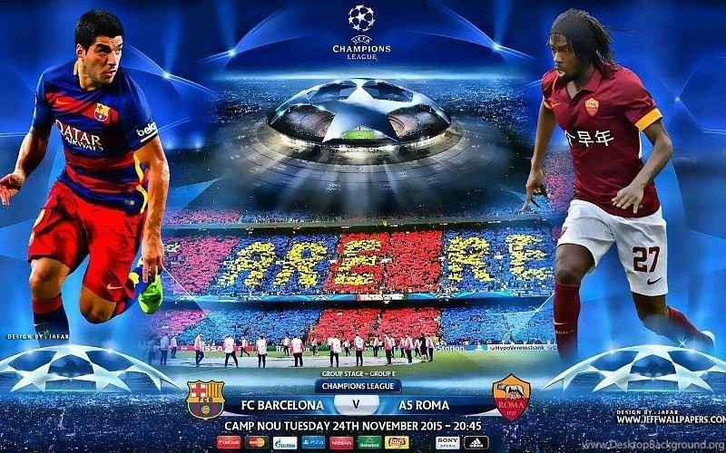 FC Barcelona Vs AS Roma 2015 2016 Champions League HD Wallpapers ...