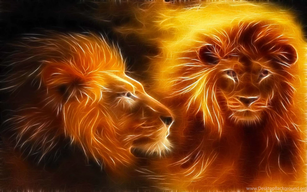Lion Abstract Art
