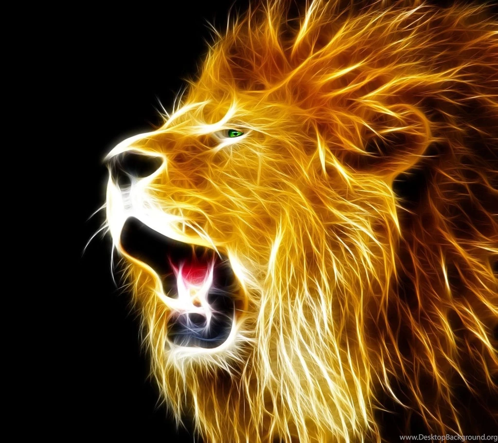Animal Lion Abstract