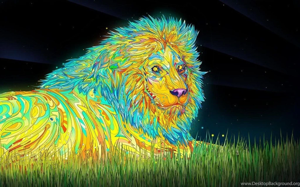 Pipit Hermanto — Trippy Animal Lion Wallpapers You Can Download...