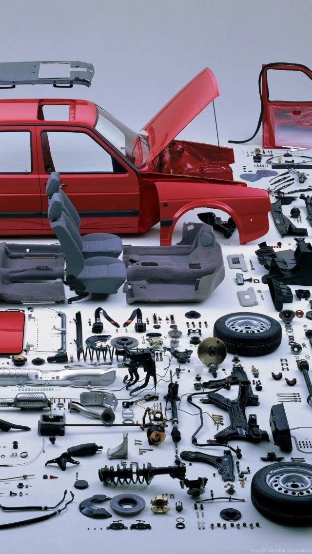 Vw Golf Mk2 Disassembled iPhone 5 Wallpapers