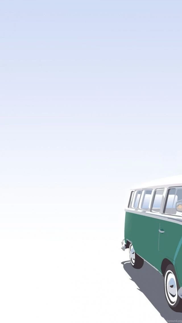 Vw Bus Cartoonized iPhone 5 Wallpapers