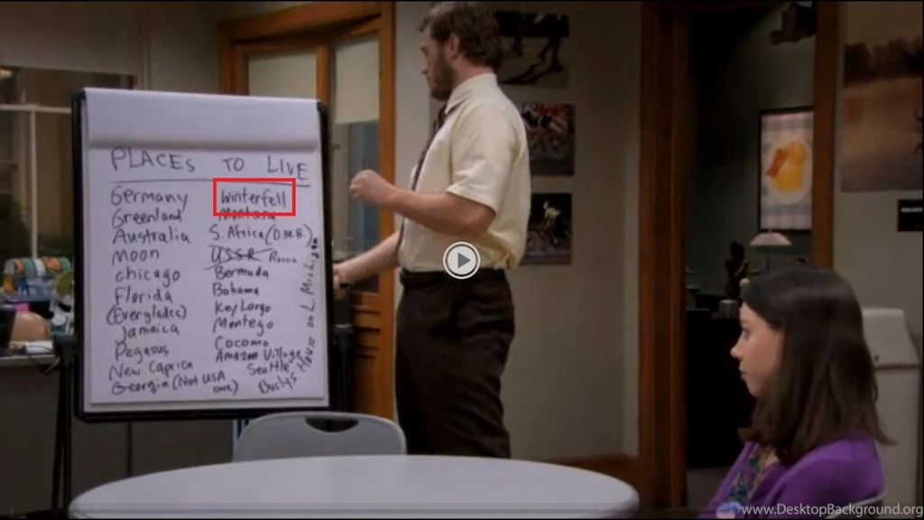 Andy And April's List Of Places To Live From Parks And Rec ...