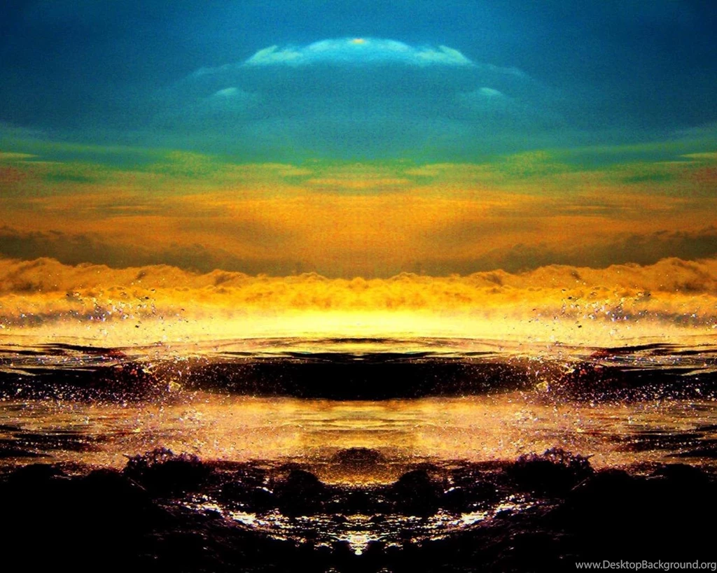 Abstract Nature Water Sunset Hd Wallpapers   (