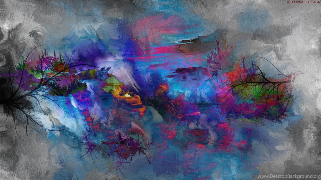 2560x1440 Abstract Nature Painting Desktop PC And Mac Wallpapers