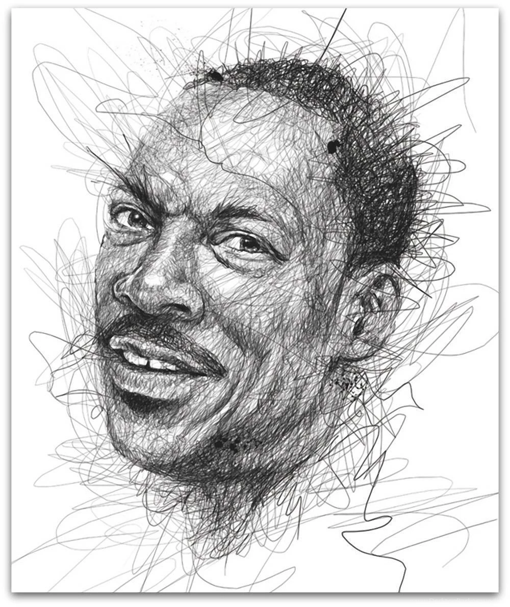 Close up, Black And White, Paint, Painted, Artwork, Eddie Murphy ...