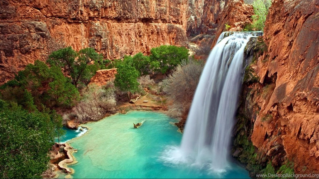 Arizona Waterfalls Desktop Wallpapers 1366x768 For 17/19 inch ...