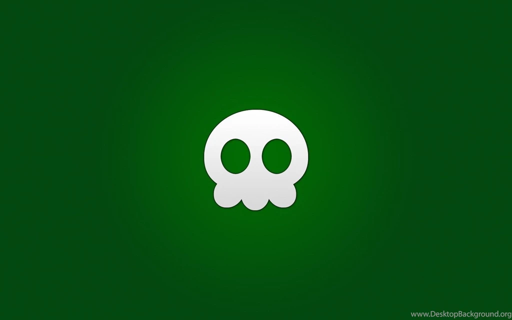Gallery For   Green Skull Wallpapers