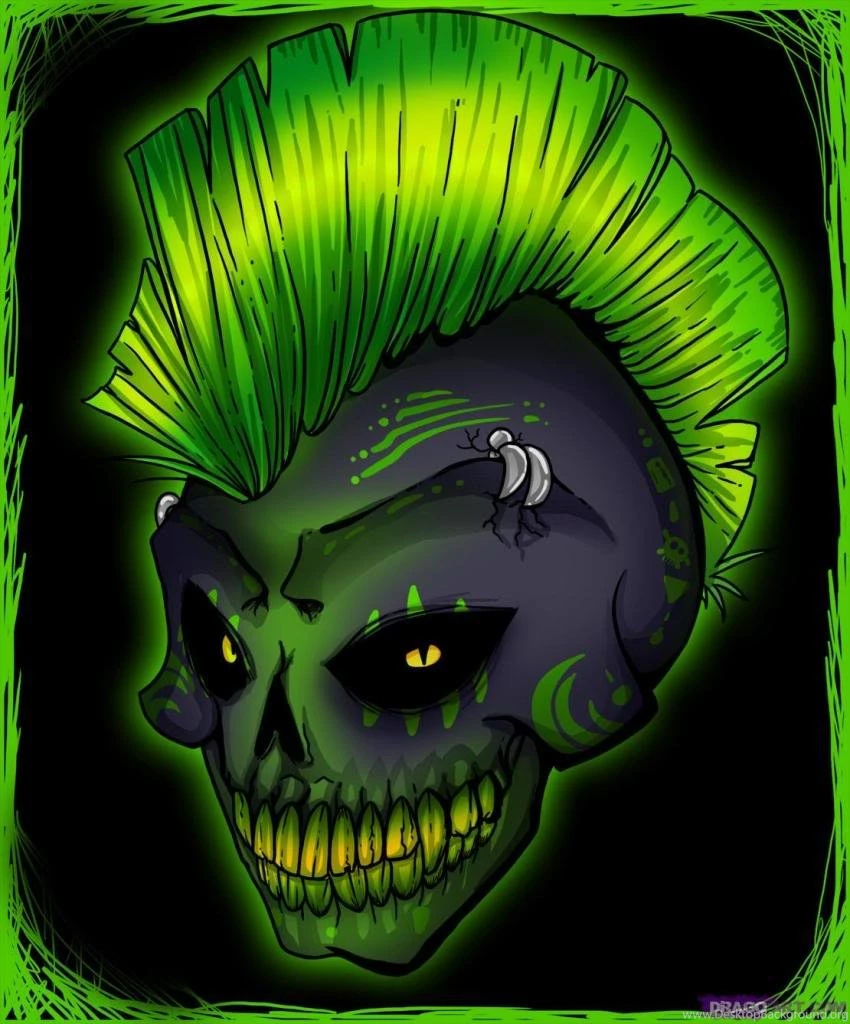 Green Skull Wallpapers   Widescreen HD Wallpapers