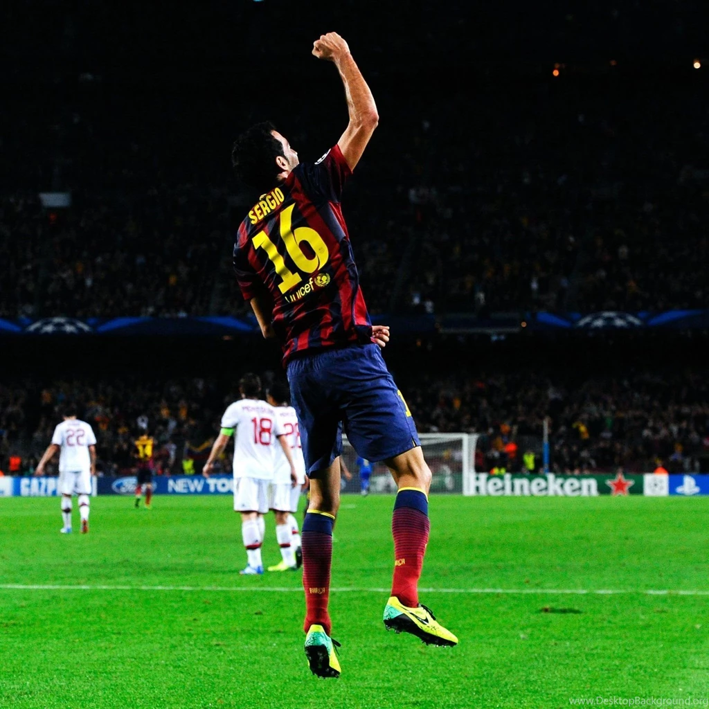 The Best Player Of Barcelona Sergio Busquets Scored A Goal ...