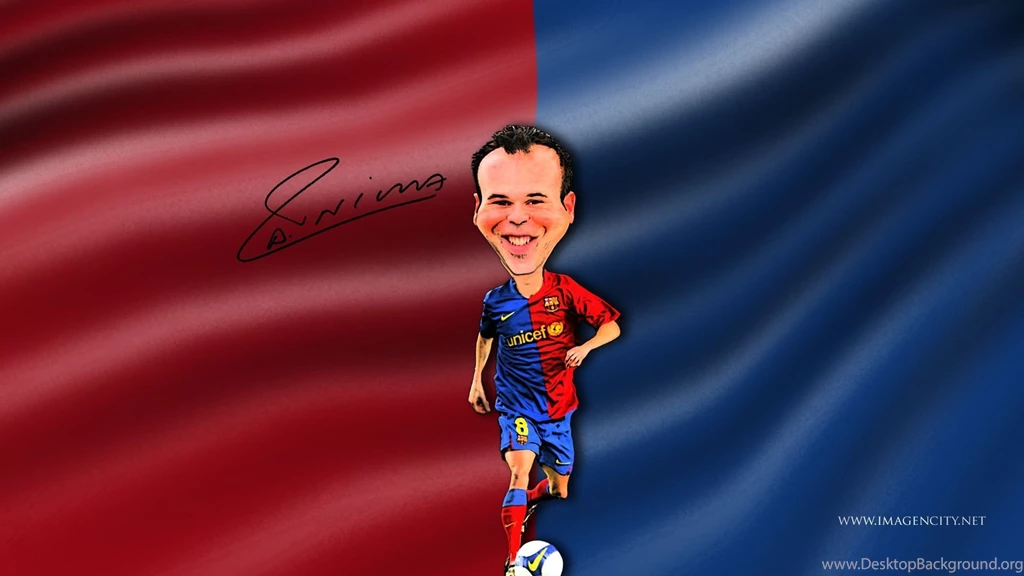Andres Iniesta Funny Cartoon Wallpapers Football HD Wallpapers