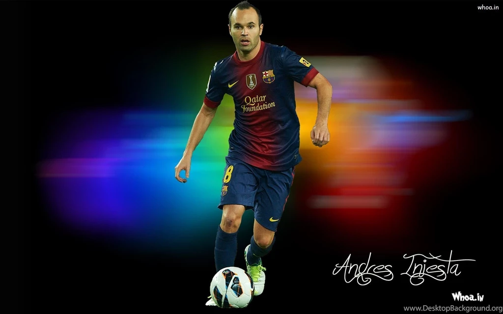 Andres iniesta black background wallpapers