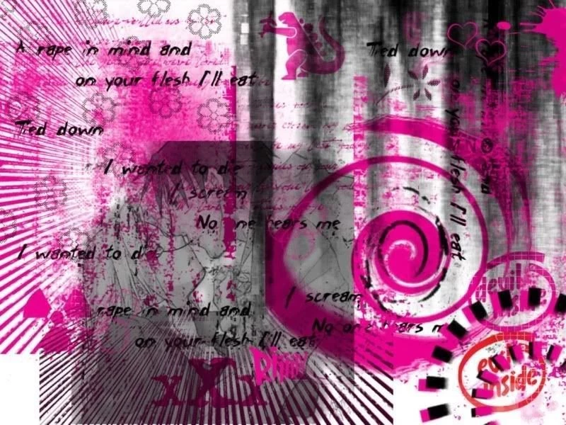Gallery For Pink And Black Emo Wallpapers
